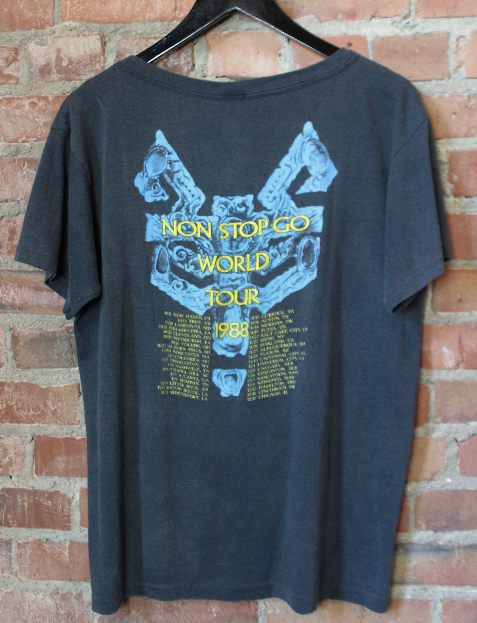 Vintage Robert Plant Concert T Shirt Non Stop Go 1988 Large